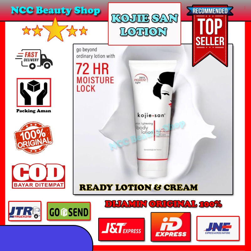 [ORIGINAL 100%] * NCC * Kojie San Skin Lightening Face Cream with Hydromoist Body Lotion Kojic