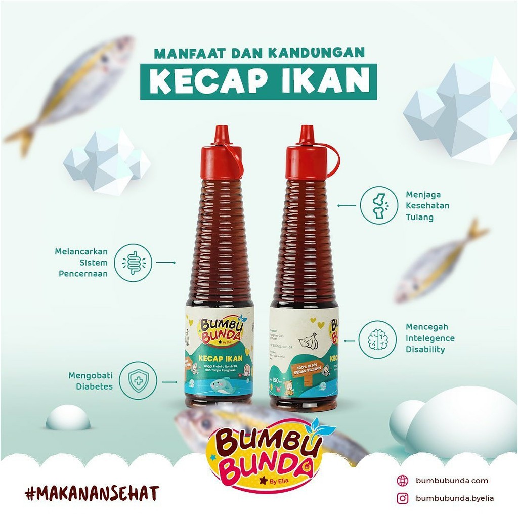 Kecap Ikan Sehat Organik 150 ml / Bumbu Bunda by Elia / Kecap Ikan MPASI Bayi Anti GTM