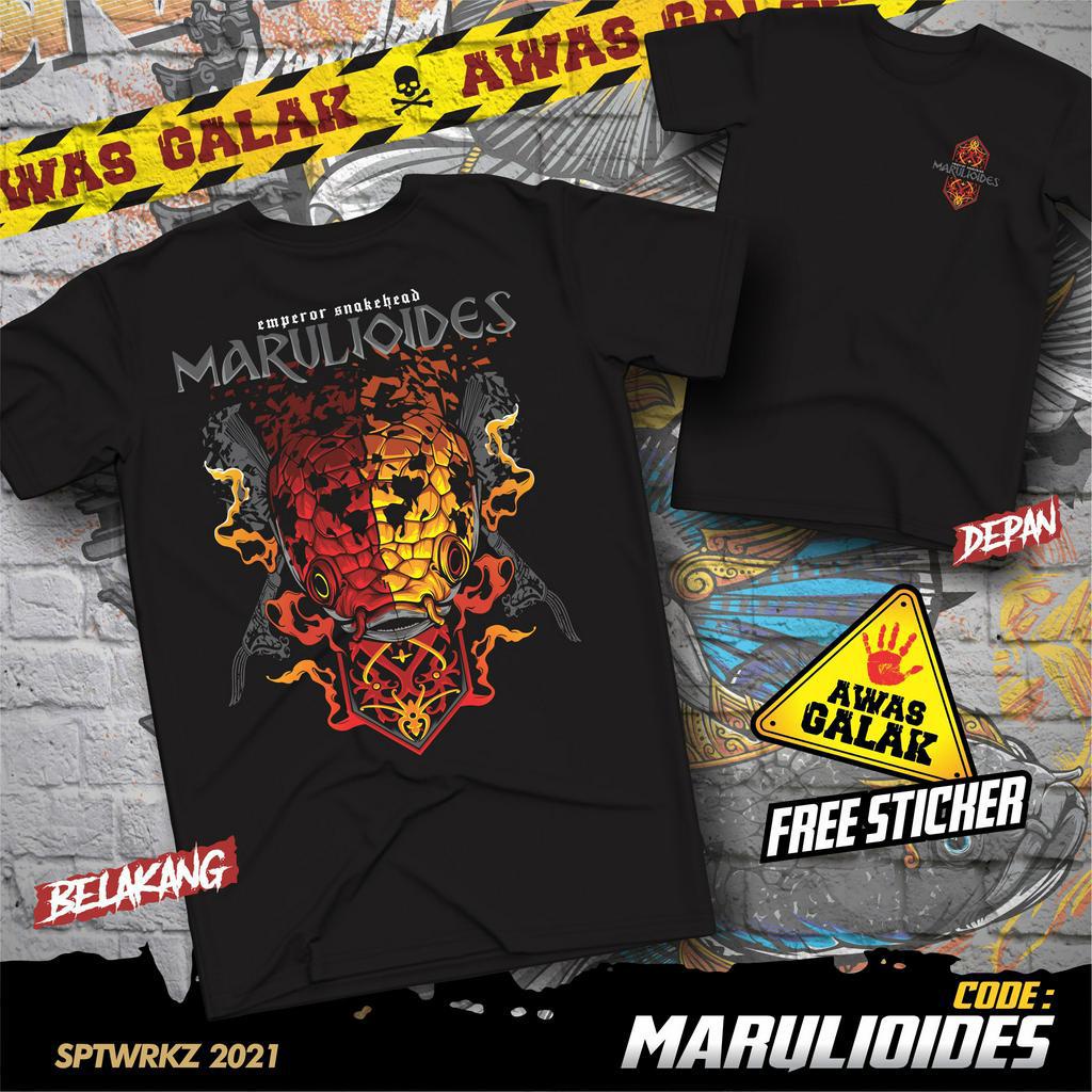 EMPEROR SNAKEHEAD MARULIOIDES TSHIRT/KAOS PECINTA CHANNA MARU/KAOS KOMUNITAS CHANNA/Kaos Distro Mura