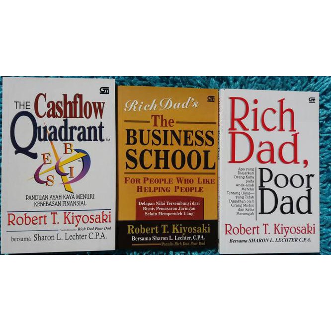 x3e4 the cashflow quadrant paket combo 3 buku robert t. kiyosaki v0p5