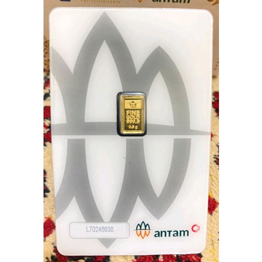 LOGAM MULIA Emas ANTAM 0,5 GRAM PRESS 2022
