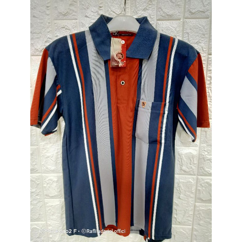 kaos krah/polo salur bapak-bapak