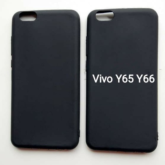 BLACK MATTE SLIM MATE VIVO Y65 Y66/ 1719/ SOFTCASE BLACKMATTE BLACKMATE CASE CASING MIKA