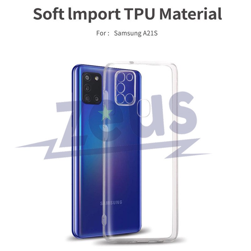 Softcase Bening Samsung A21S A217 - A217F Premium Transparan Soft Case