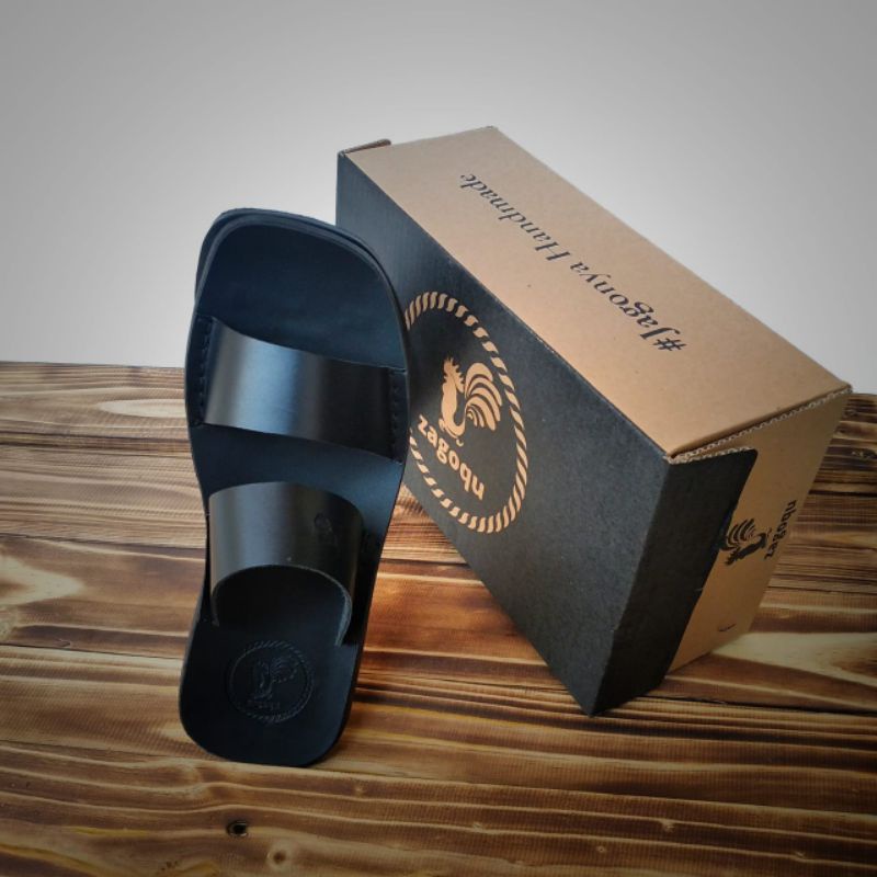 Sandal kulit pria model band 2 original