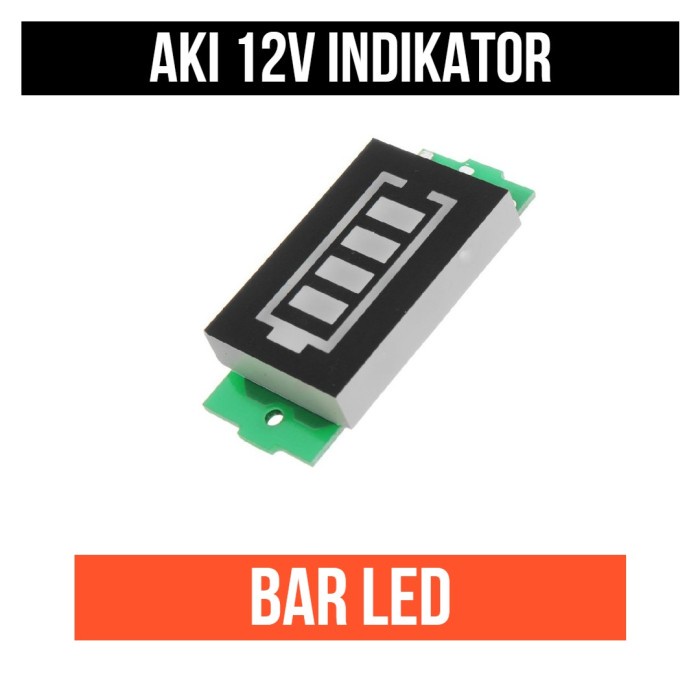 Aki 12v Indikator Barled Bar Led Progres Accu Battery Charger Charging