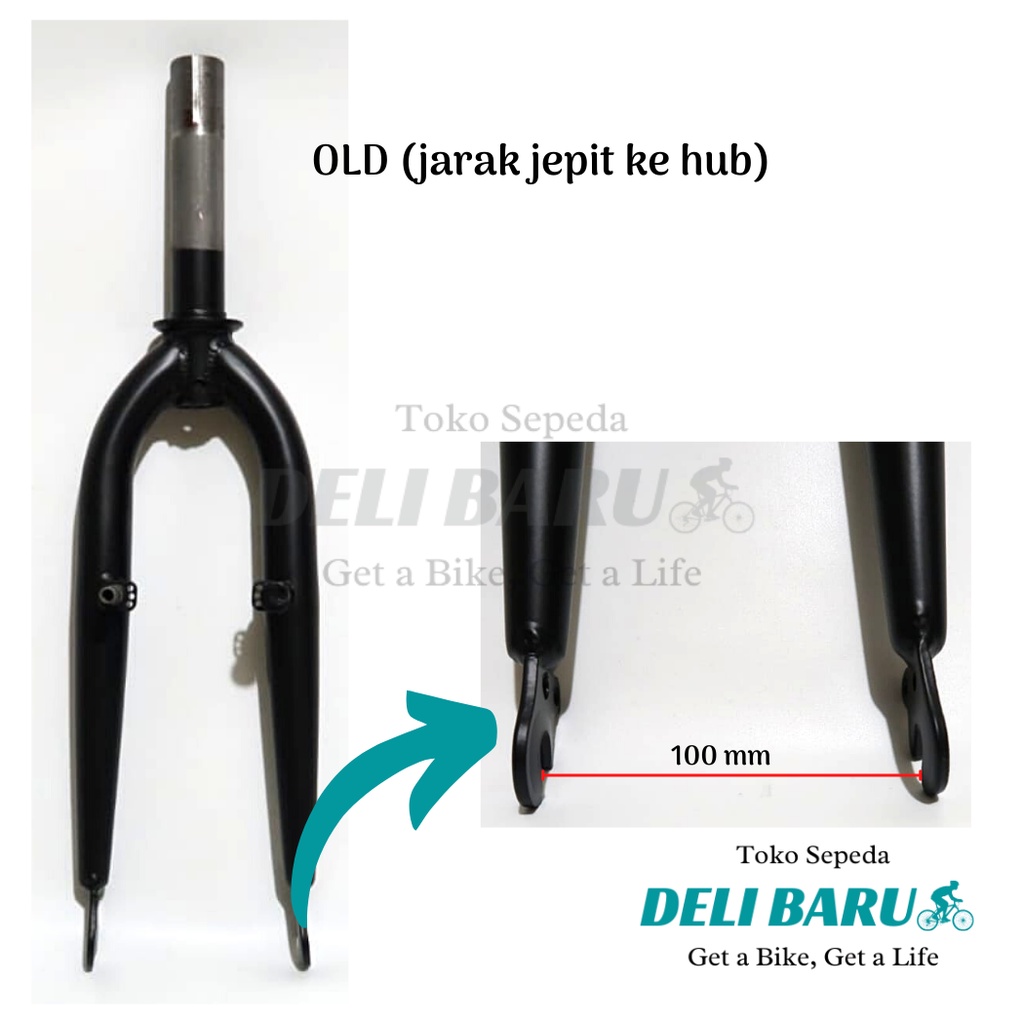 Deli baru Fork 20 Oversize model drat Garpu folding bike sepeda lipat