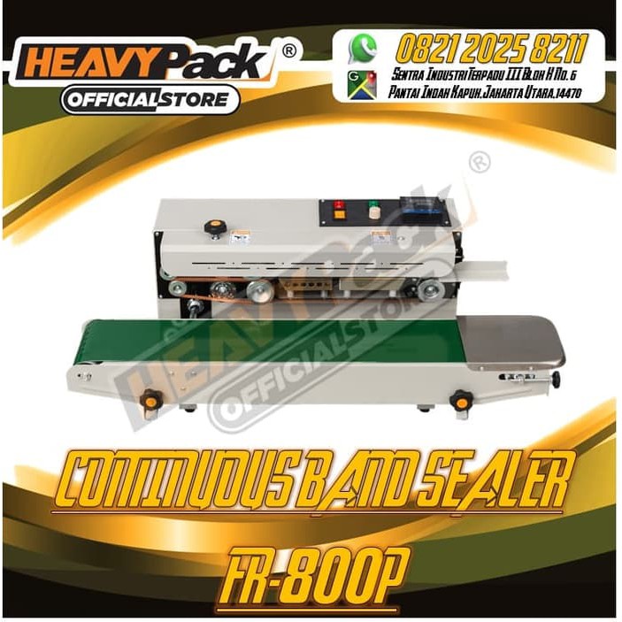 Continuous Band Sealer Mesin Segel Plastik FR-800P (-Paint)- HEAVYPACK