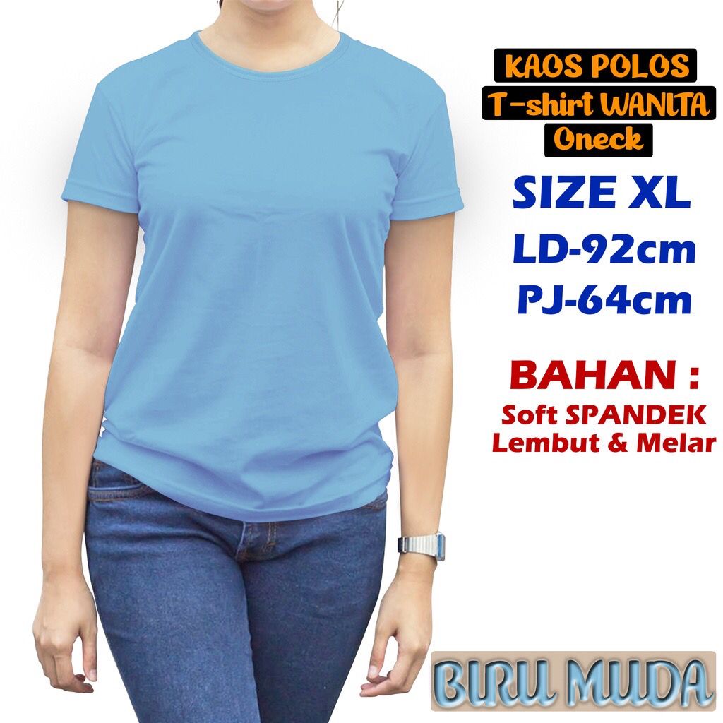 JESETA KAOS POLOS WANITA MURAH ATASAN WANITA POLOS