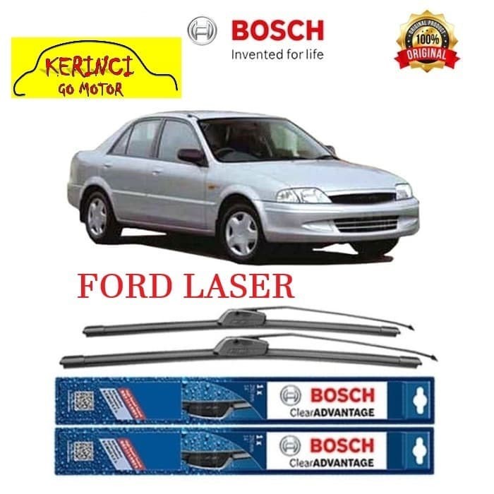 WIPER BOSCH CLEAR ADVANTAGE FORD LASER 20&quot; &amp; 18&quot; SEPASANG WIPER BOSCH