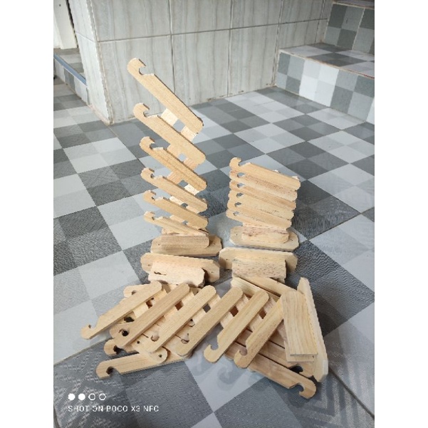 Gantungan Baju Kayu / Kapstok Kayu / Kapstok LIPAT /  Cantolan Kayu