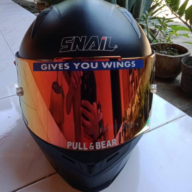 HELM SNAIL FFS1 HITAM DOFF SECOND MULUS