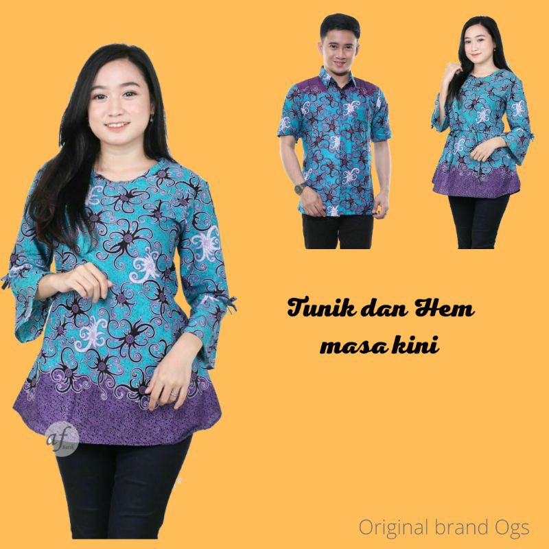 BLOUSE WANITA DAN HEM PRIA COUPLE ATASAN WANITA ATASAN BATIK WANITA MURAH