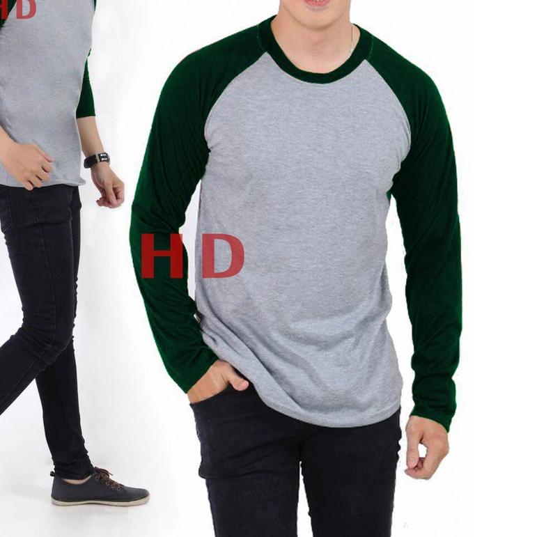 ➪ HD Raglan XXL lengan panjang pria | kaos raglan panjang | baju distro | fashion pria ➽