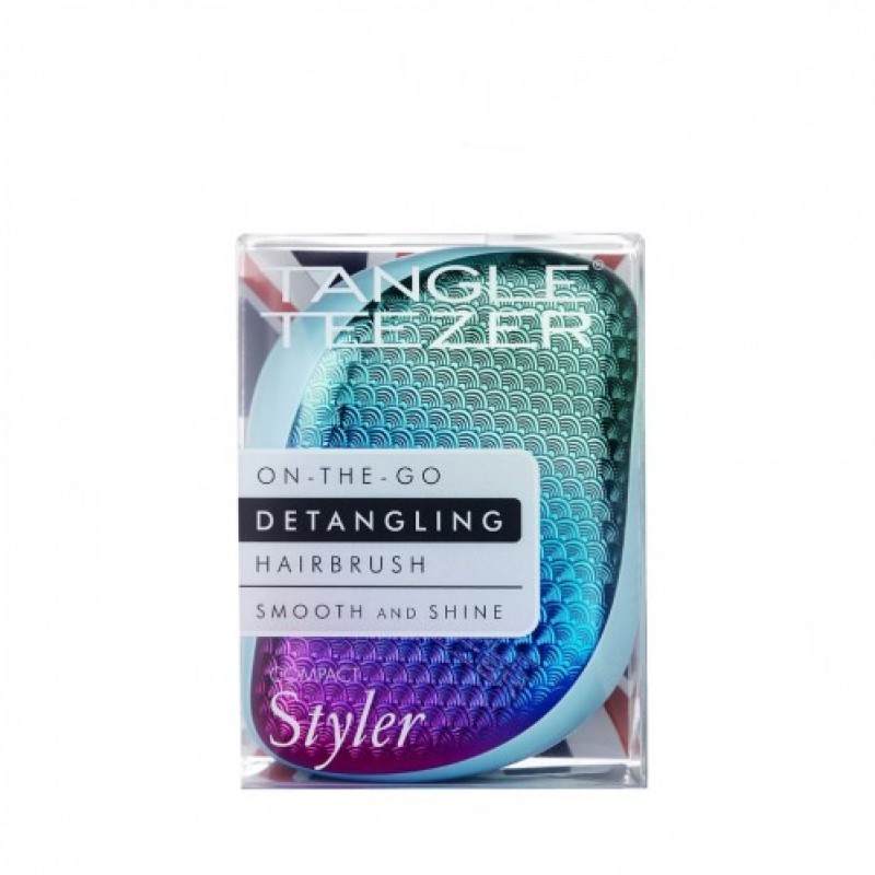 

TANGLE TEEZER Aqua Purple Mermaid Compact Styler