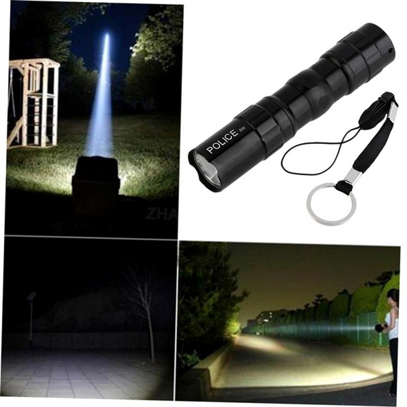 (Outdoor) (Senter Led High Lumen Tahan Air Untuk Hiking / Camping / Darurat