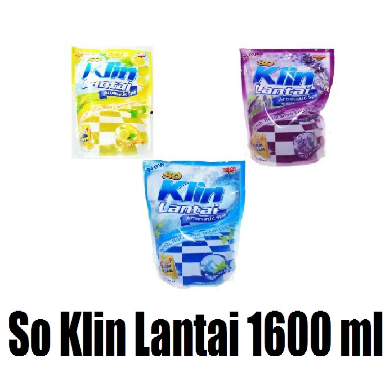 So Klin Lantai 1600 ml All Varian - So Klin Lantai 1,6 Liter #MDR