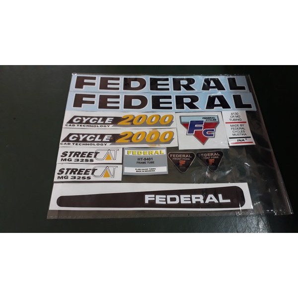Terlaris stiker sepeda federal streetcat Promo