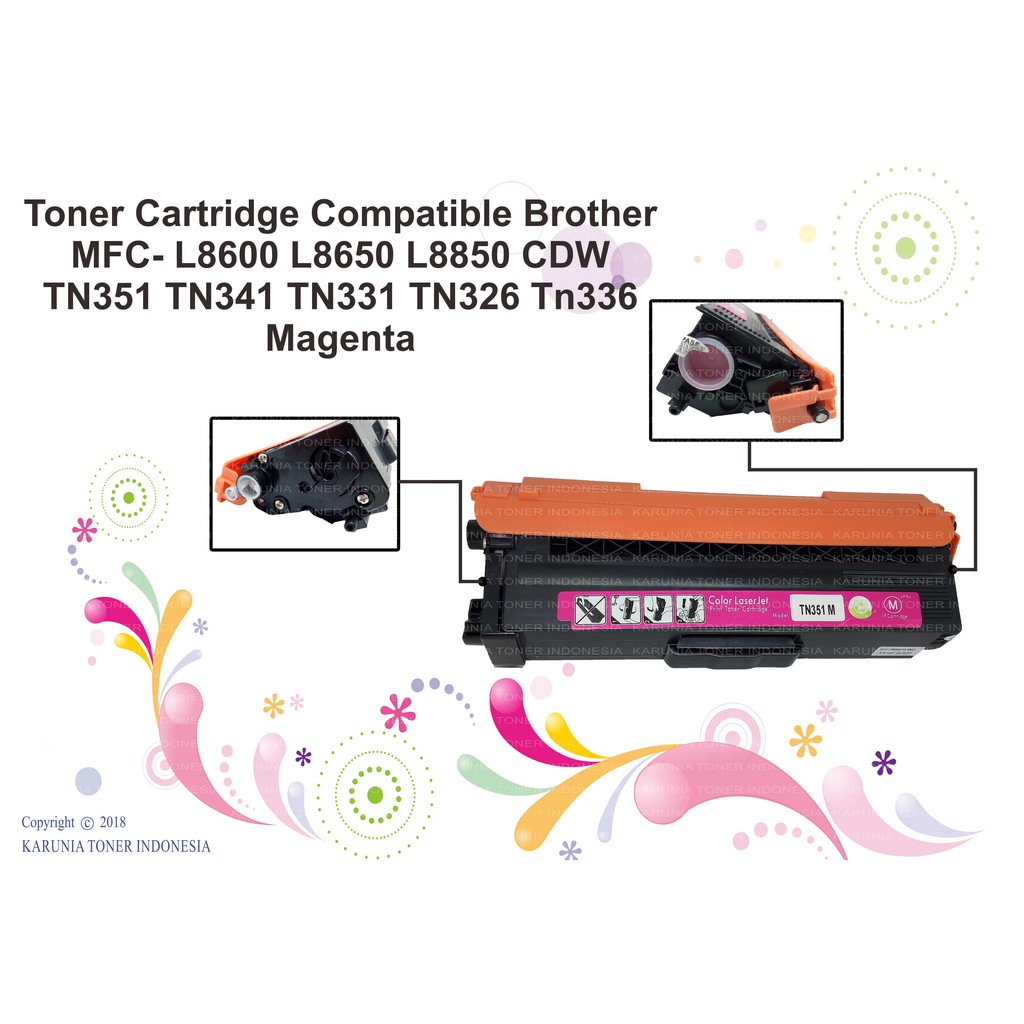 Toner Cartridge Compatible Brother MFC- L8600 L8650 L8850 CDW TN341 M