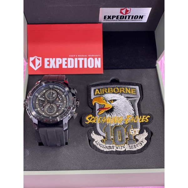 expedition e6771m pria black full karet hitam