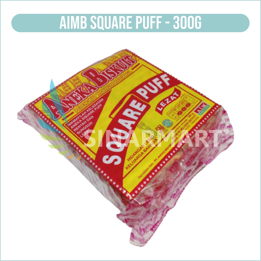 

AIM BISKUIT ANEKA SQUARE PUFF 300 GRAM