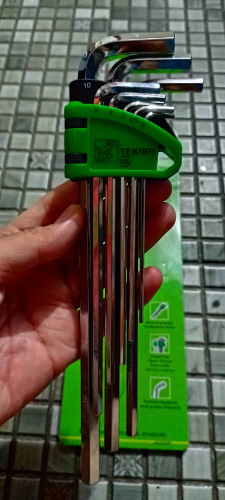 Kunci L Set Panjang Tekiro 8 Pcs