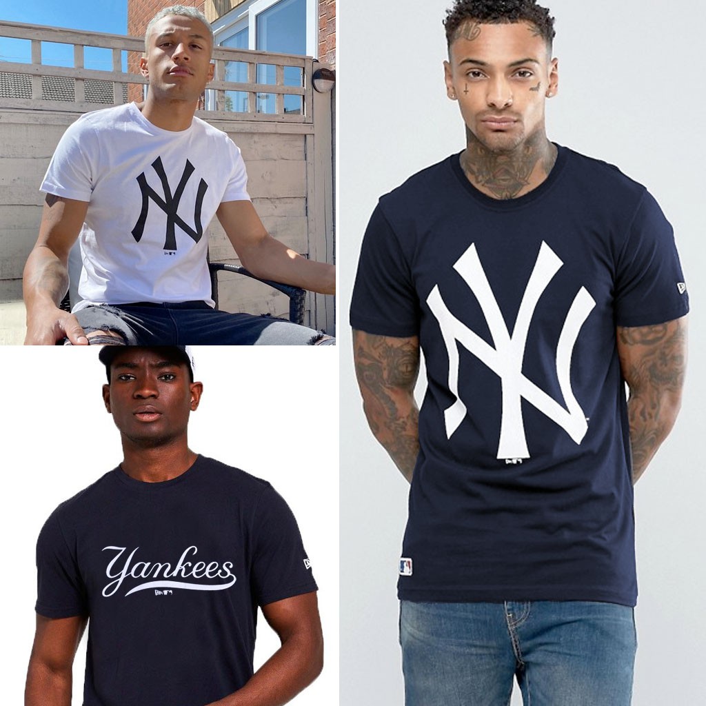 Kaos MLB NY Yankess Tshirt Yankees New York NY Logo Unisex Pria Wanita