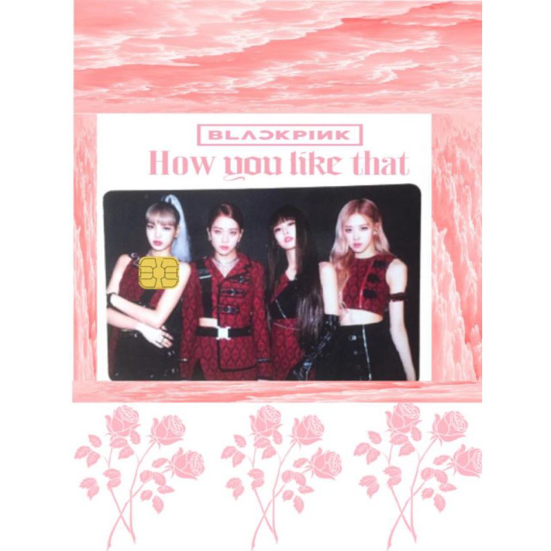 

[COD]black pink series | GETOCARDS (Skin/sticker kartu ATM)