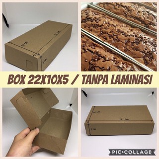 Box uk. 22x10x5cm untuk Sate / Brownies / Kue Lapis / Pia / Mochi B 11