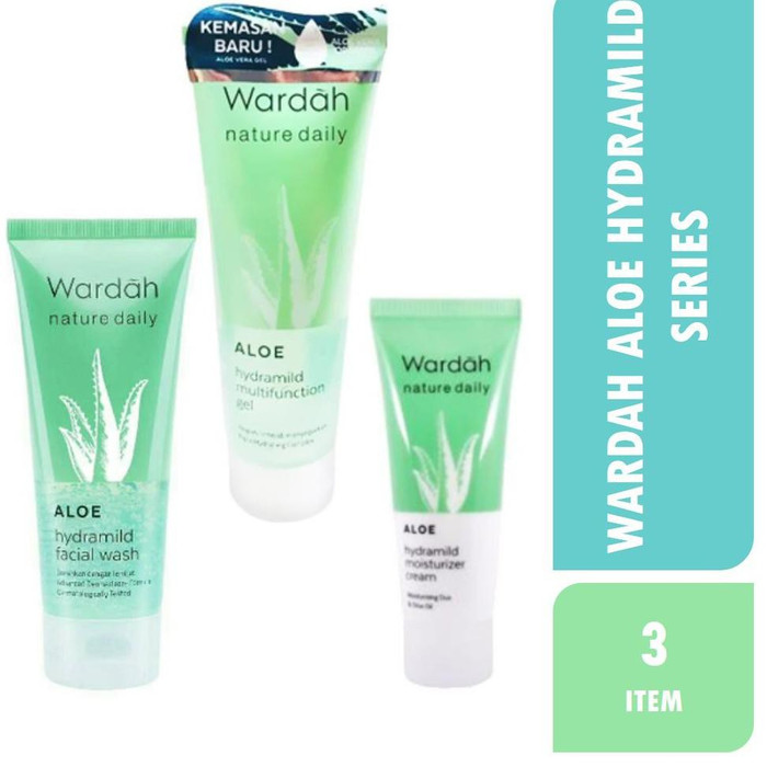 Wardah Aloe Hydramild Paket 3pcs