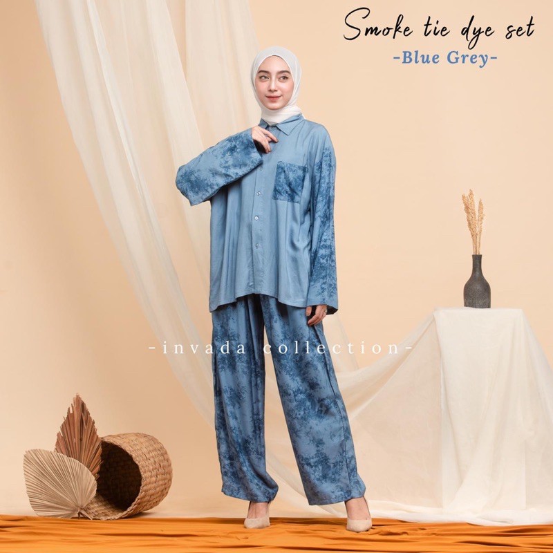 SETELAN CELANA PANJANG PIYAMA TIEDYE JUMBO