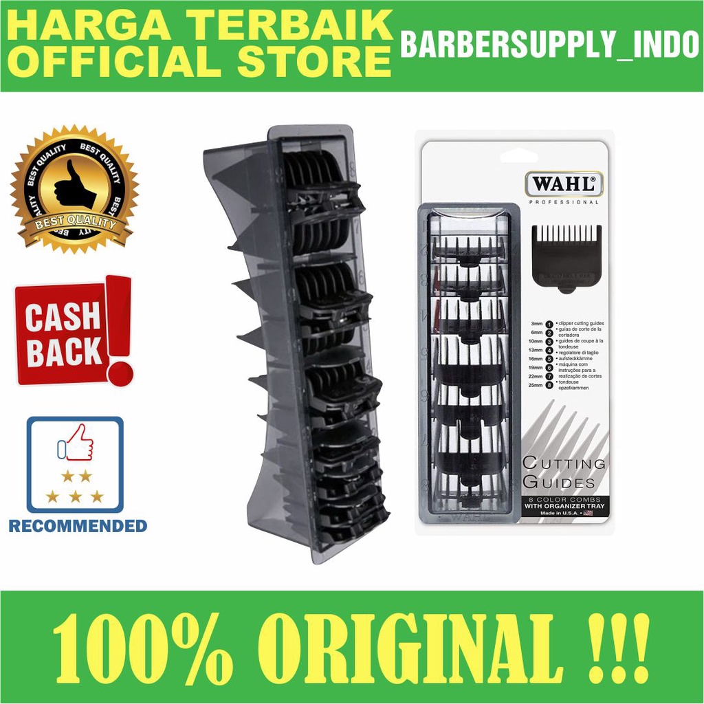 SEPATU CLIPPER WAHL NO 1 - 8 REGULER HITAM FREE WADAH WAHL GUARD