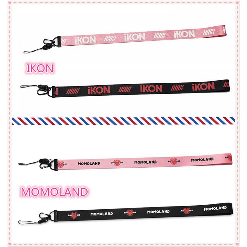 Kpop lanyard nylon detachable BTS GOT7 BLACKPINK TWICE