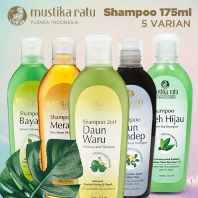 Mustika Ratu Shampoo Series 175 ml daun waru/merang/daun landep