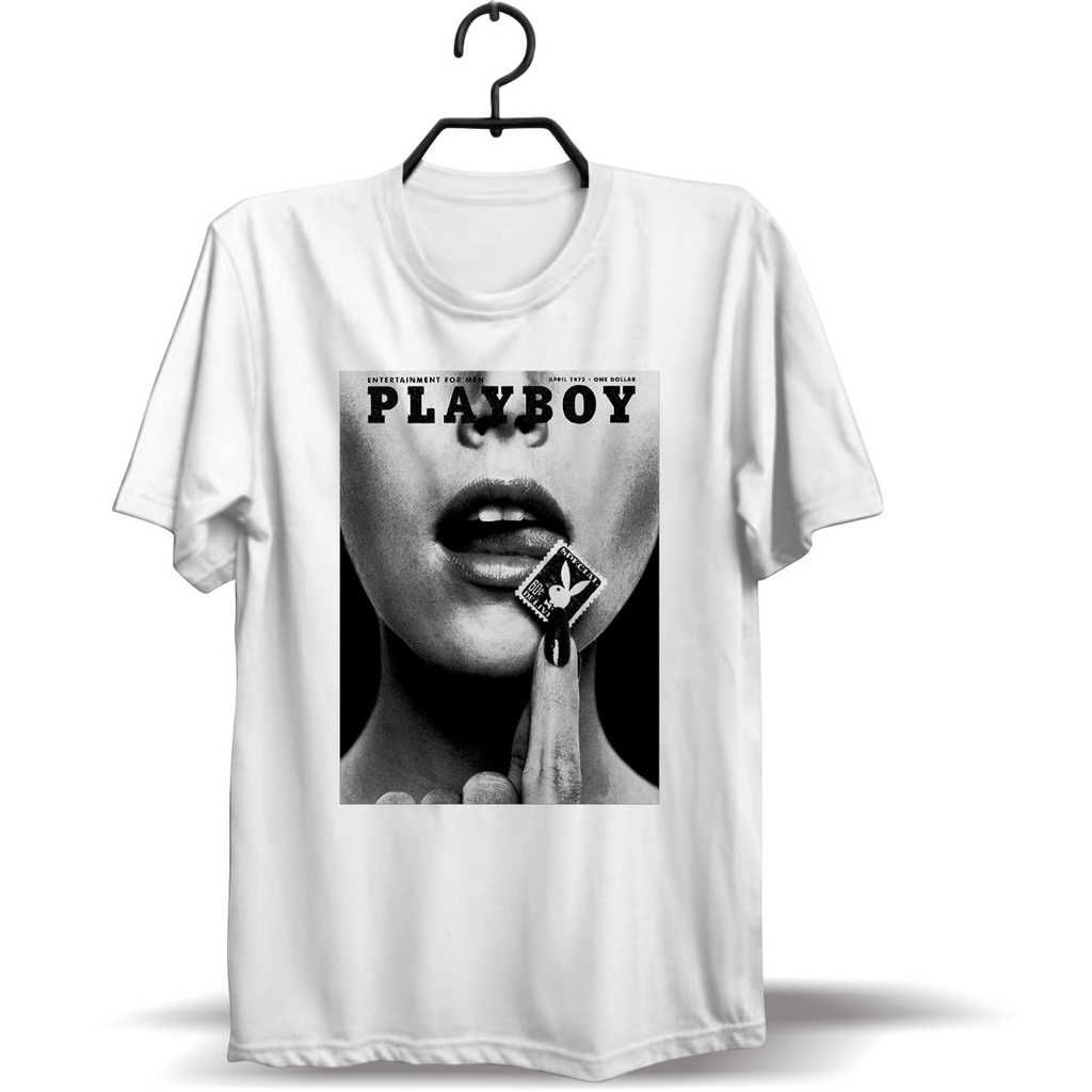 Soa8384 - BAJU KAOS FASHION PRIA MODIS SABLON DTG DTF DESIGN PLAYBOY