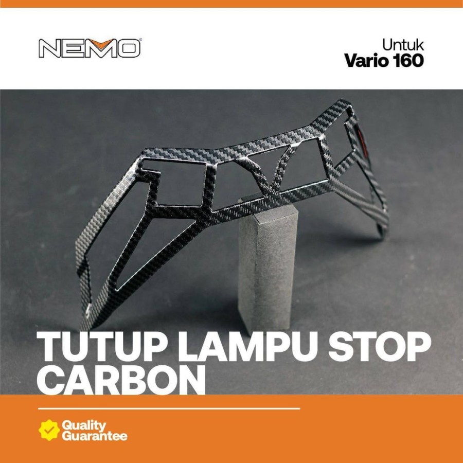 Cover Lampu Stop Vario 160 Carbon Nemo Tutup lampu belakang Vario 160 Nemo