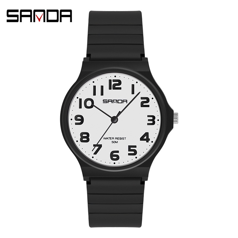 SANDA 6010 Jam Tangan Wanita Pria Analog Sport Tali Rubber WATCHKITE WKOS