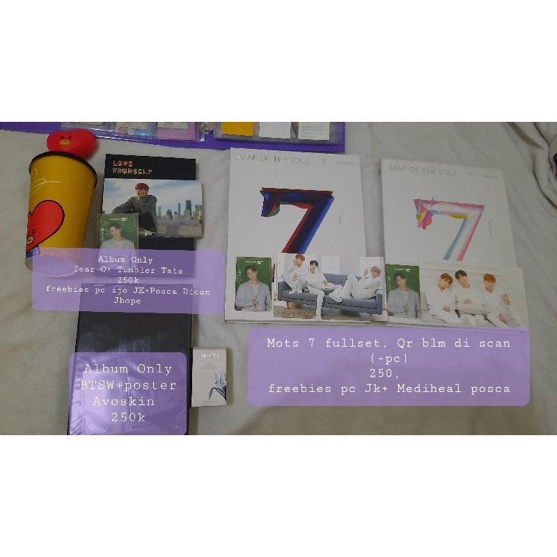 Album BTSWorld/Mots 7 versi 3 1, Freebies Pc Ijo Jungkook/Taehyung/Jin/Jimin/Suga/Jhope