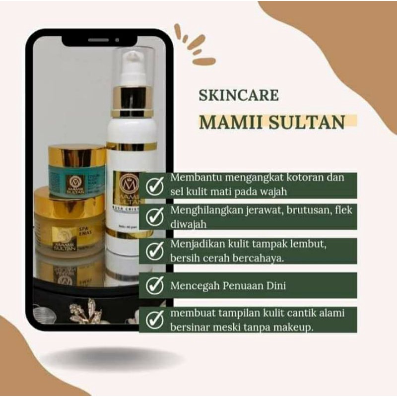 Mamiii Sultan Paket Skincare SPA Emas Busa BPOM
