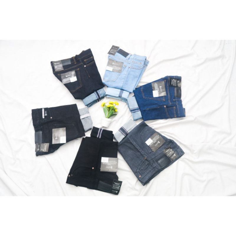 CELANA JEANS PRIA SELVEDGE ACCENT THE ORIGINAL OUTFIT TERBARU