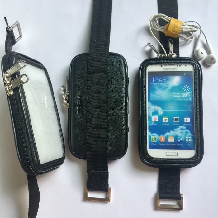Holder Handphone Sepeda motor  Holder Hp Motor  Holder Gps Motor Pouch