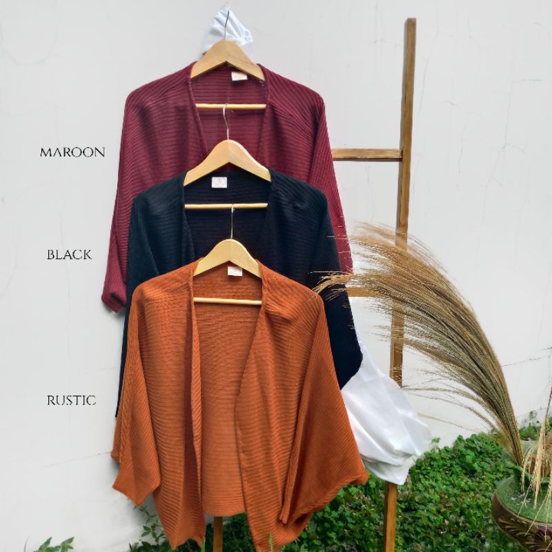 OVERA Cardigan | CARDIGAN KNIT OVERSIZE BATWING-5