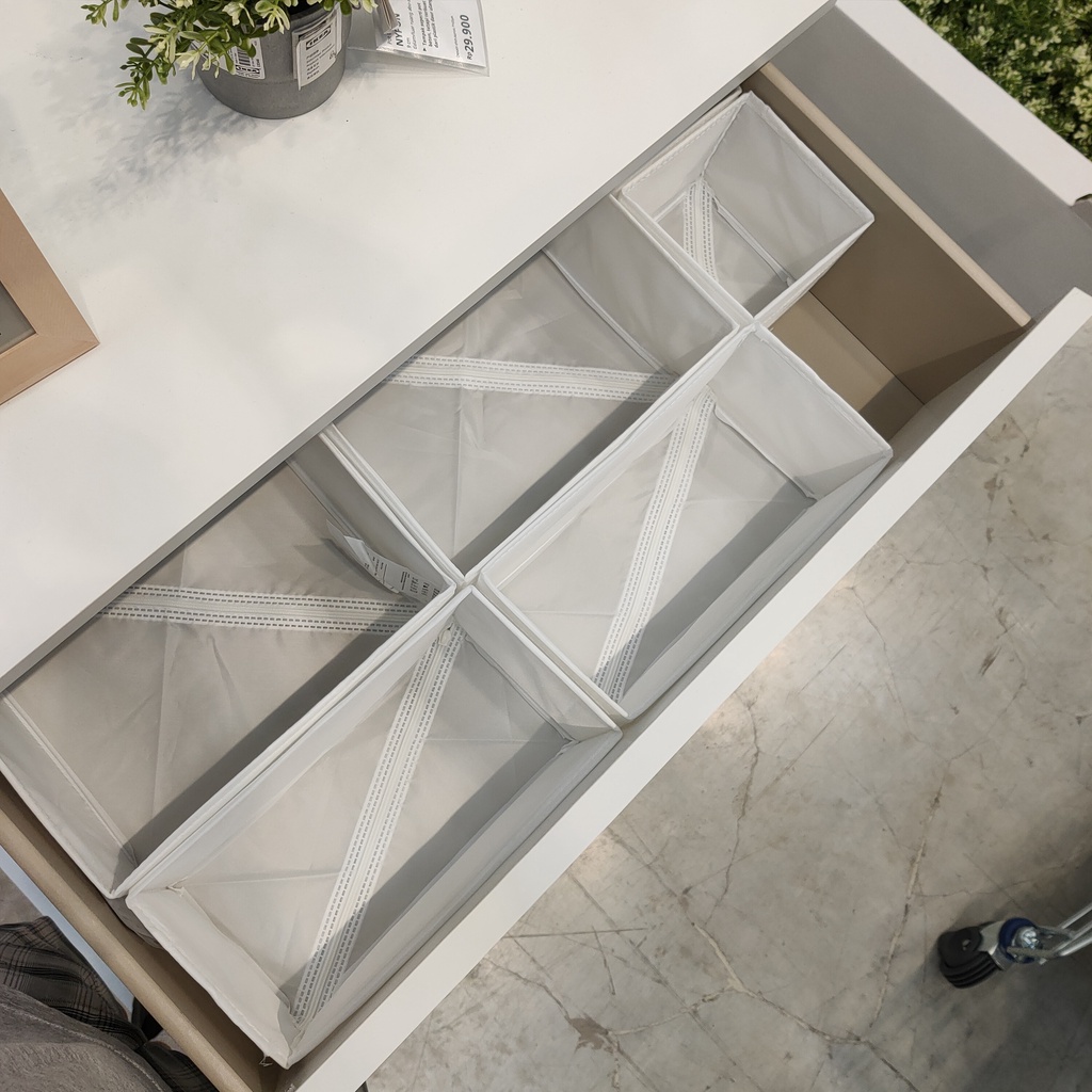 RB Storage Box Organizer Lemari pakaian Kotak set isi 6 Sekat Laci Skubb