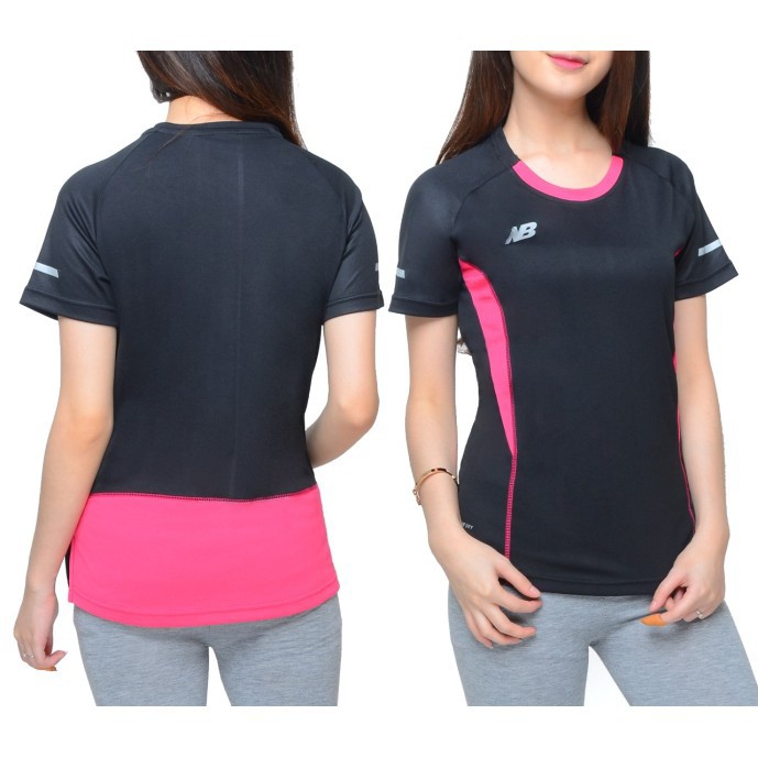 BJ - Kaos Sport Wanita - Kaos Running Wanita Dewasa Lengan Pendek - Short Sleeve