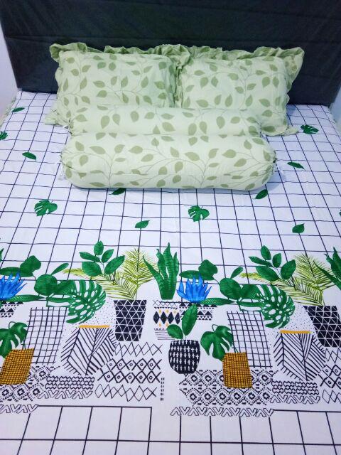 Sprei Kintakun Dluxe Rumbai Bantal Busa (rbb) Ukuran 180x200