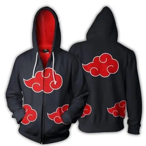 Jaket Sweater Hoodie Anime Kakashi Itachi Sablon 3D Unisex Hoodie Pria Anime Jepang Wibu