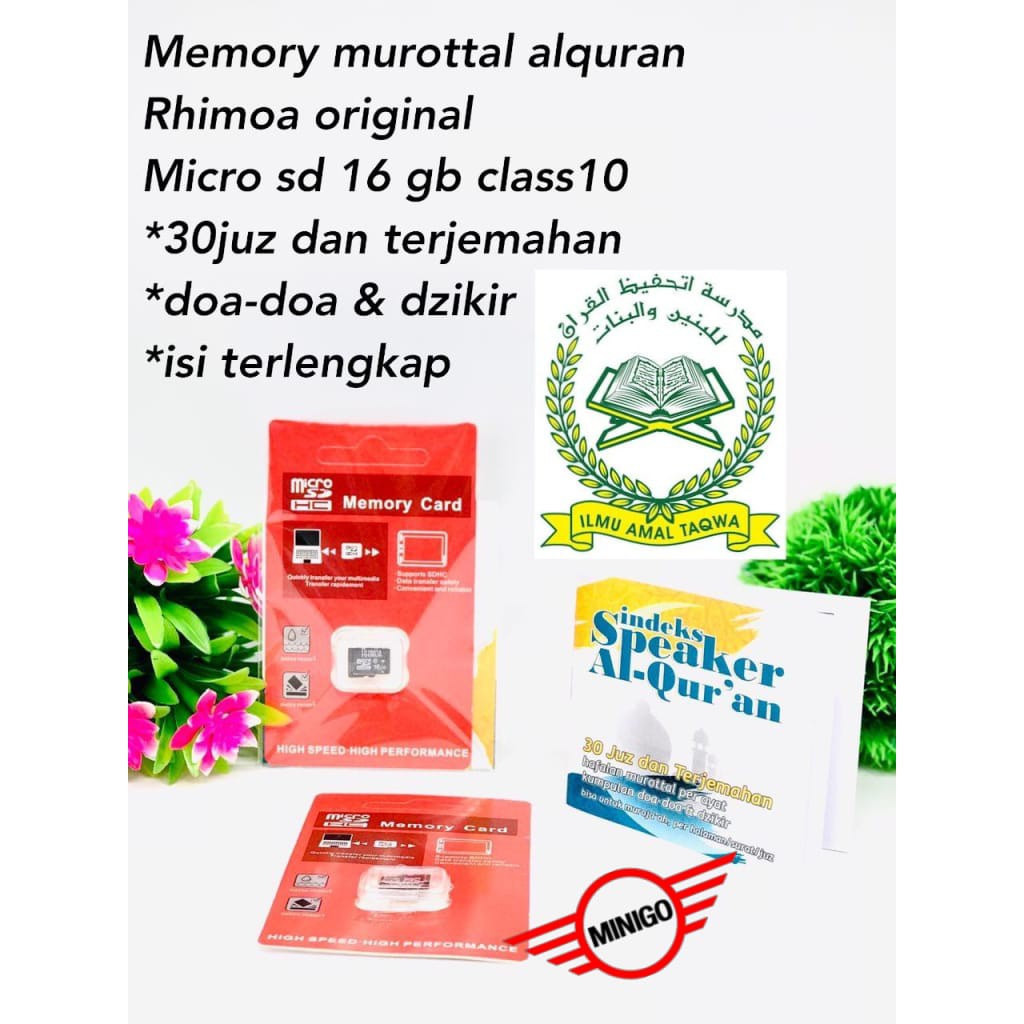 MEMORY CARD MICRO SD 16GB MEMORI ALQURAN DZIKIR 30 JUZ