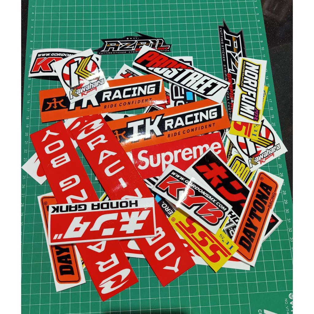 Sticker pack sponsor racing