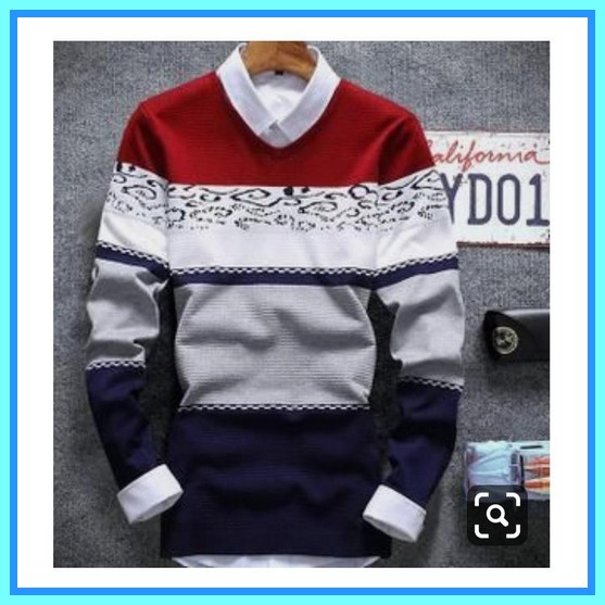 Sweater Casual Import Rajut Pria Tebal Distro Cowok Atasan Dewasa Lengan Panjang Sweater Pria Rajut 