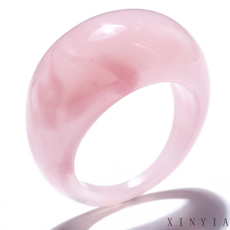 Xia.id Cincin Resin Desain Simple Retro Untuk Wanita